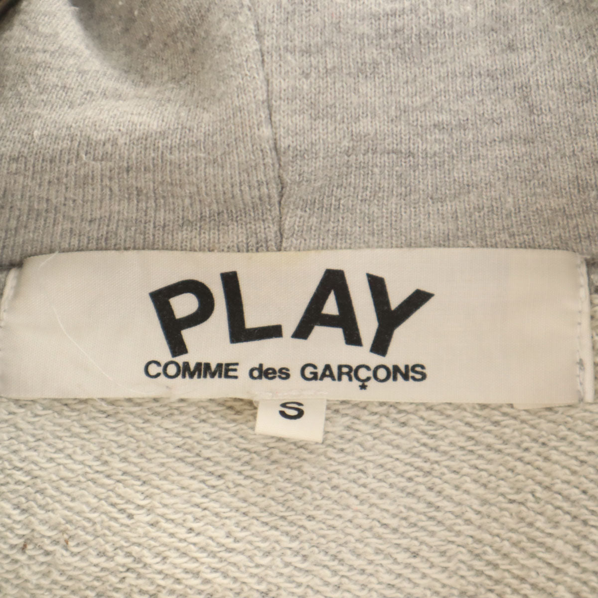 PLAY COMME des GARCONS プレイコムデギャルソン 2012年 日本製 長袖 スウェットパーカー S グレー メンズ
