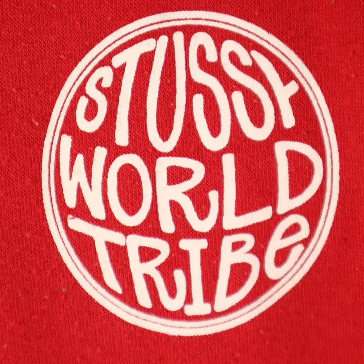 STUSSY ステューシー 半袖 スウェットパーカー M レッド メンズ