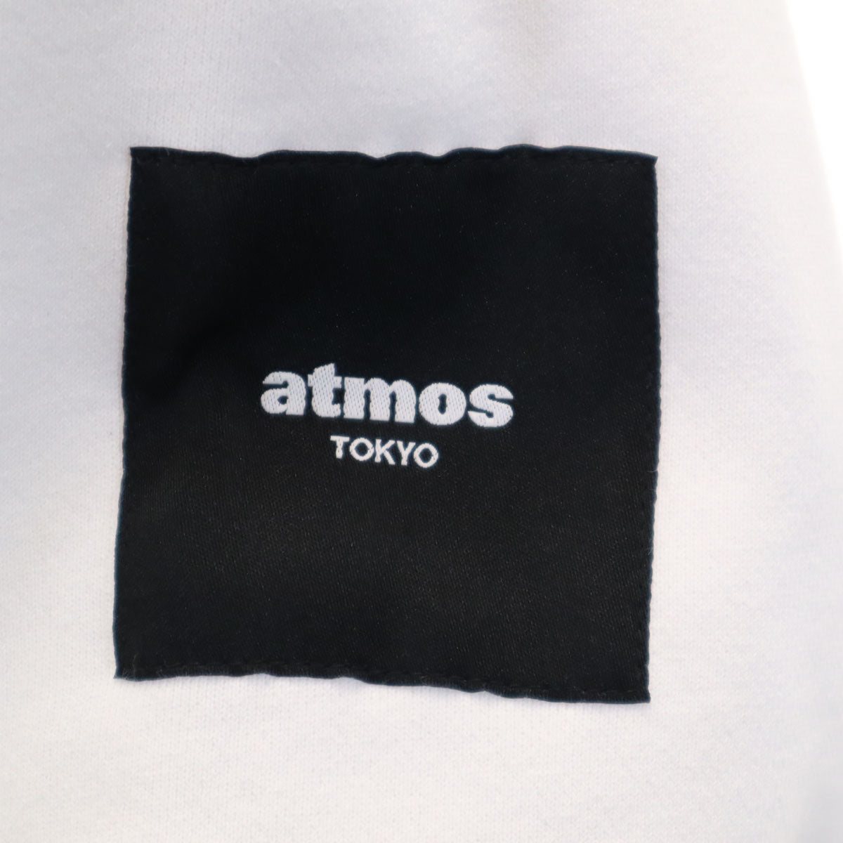 Champion チャンピオン atmos アトムス コラボ 長袖 スウェットパーカー M ホワイト 裏起毛 メンズ