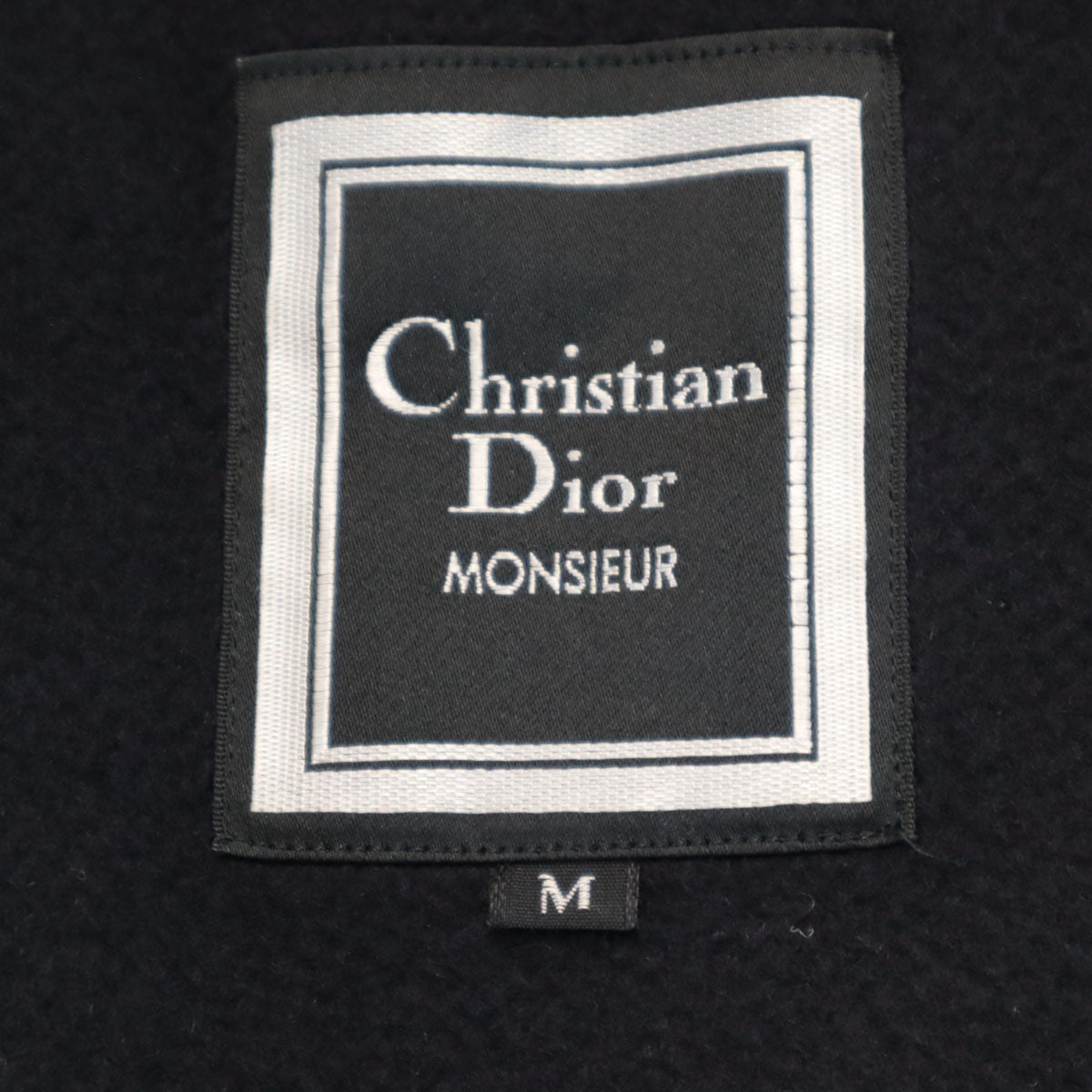 Christian Dior MONSIEUR クリスチャンディオール ムッシュ 90s カシミヤ100％ オールド ダブル テーラードジャケット M ブラック メンズ