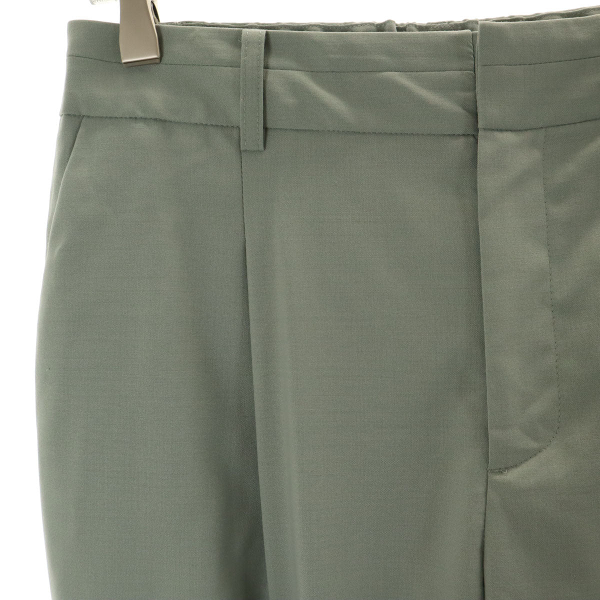 green label relaxing グリーンレーベルリラクシング ノーカラージャケット 上下 セットアップ 40 ミントグリーン レディース