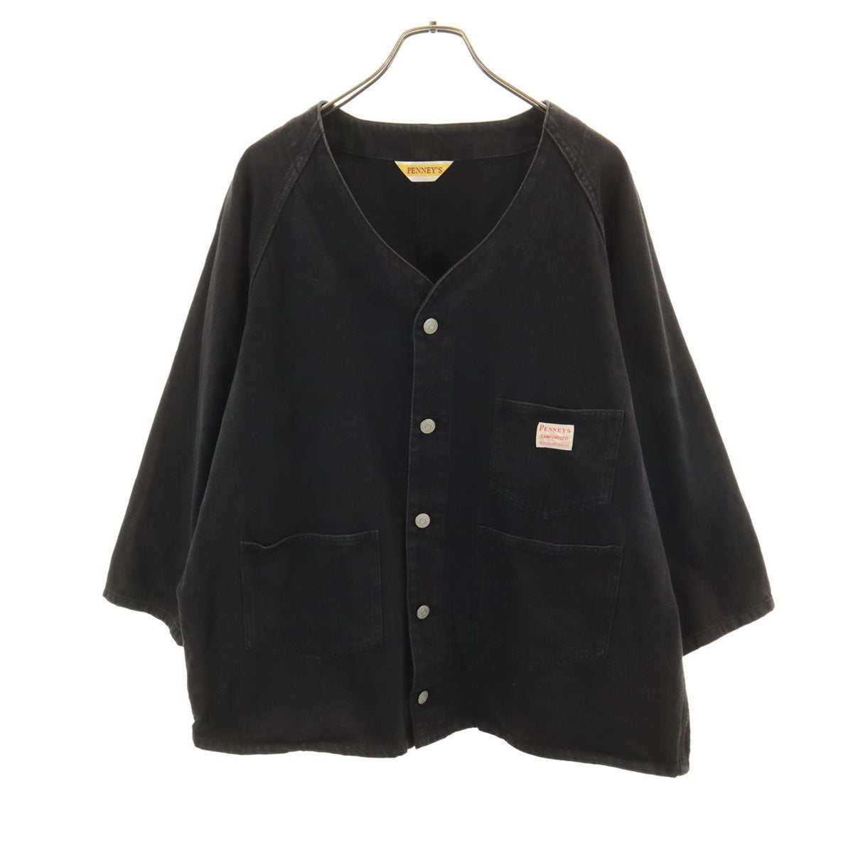 PENNEYS ペニーズ ノーカラー カバーオール ブラック メンズ