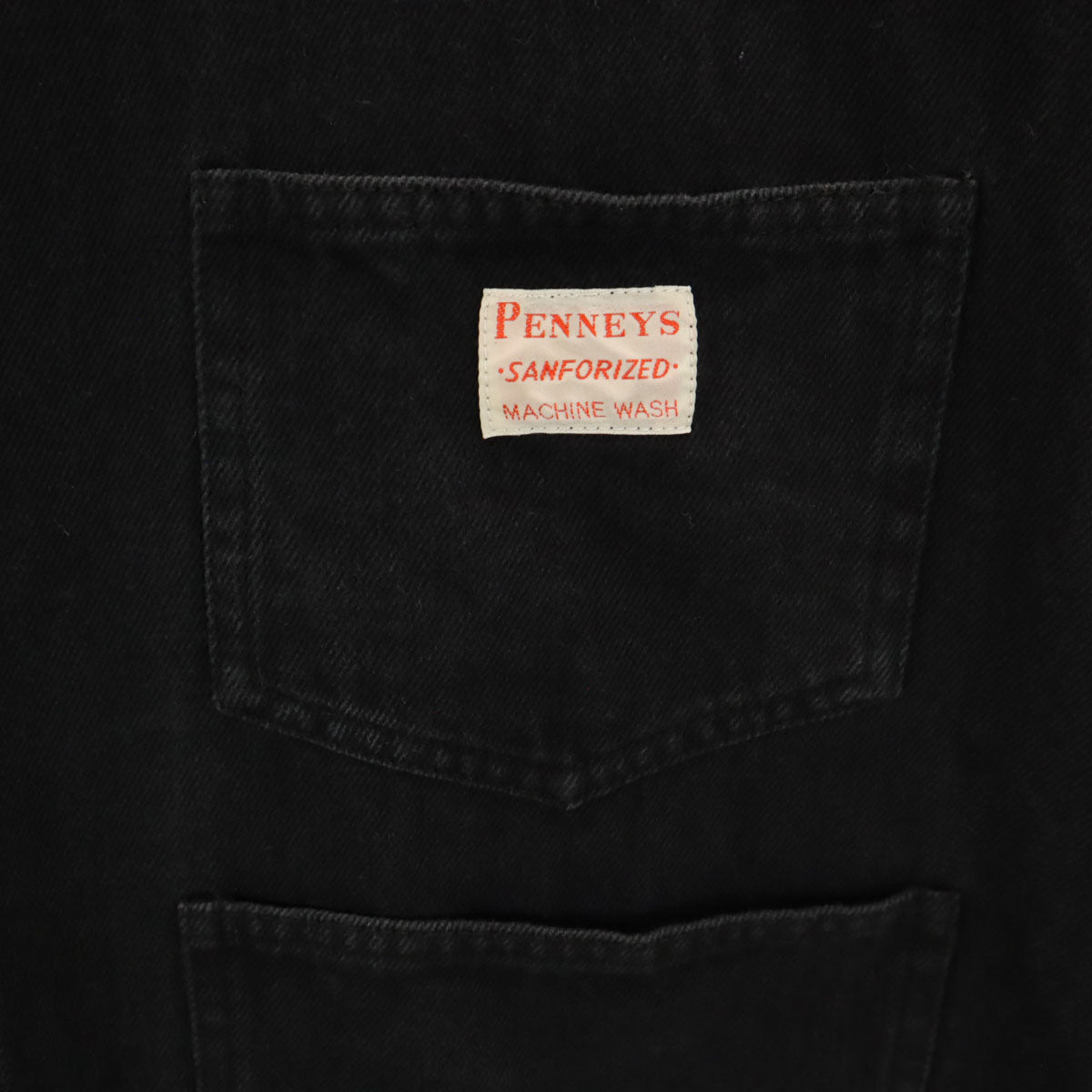 PENNEYS ペニーズ ノーカラー カバーオール ブラック メンズ