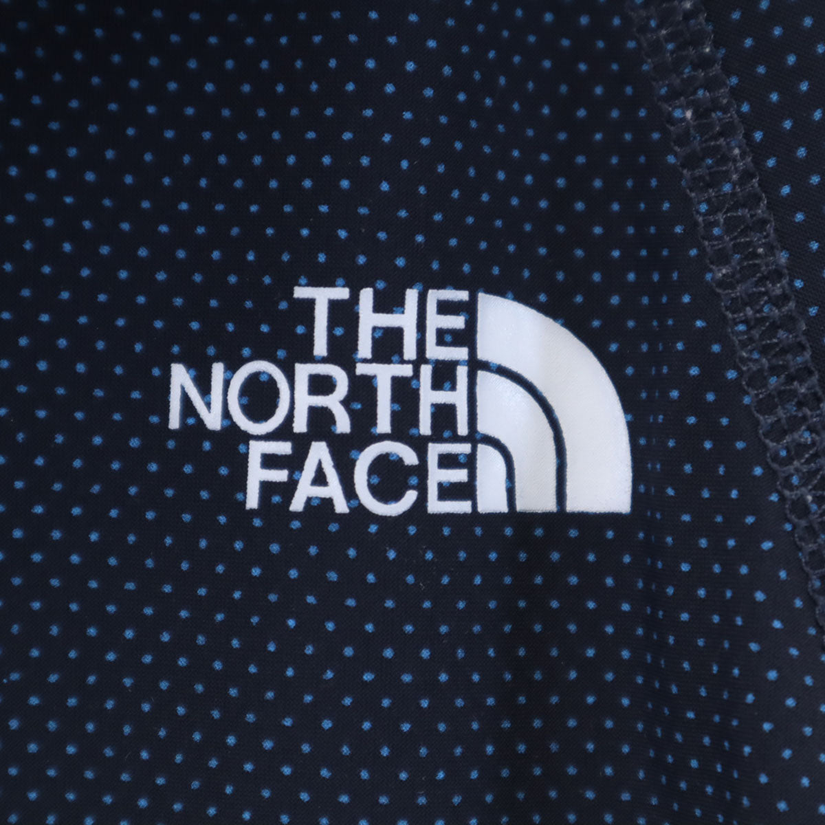 THE NORTH FACE ノースフェイス ドット柄 長袖 ジップパーカー M ネイビー NTW11543 アウトドア 水玉 レディース