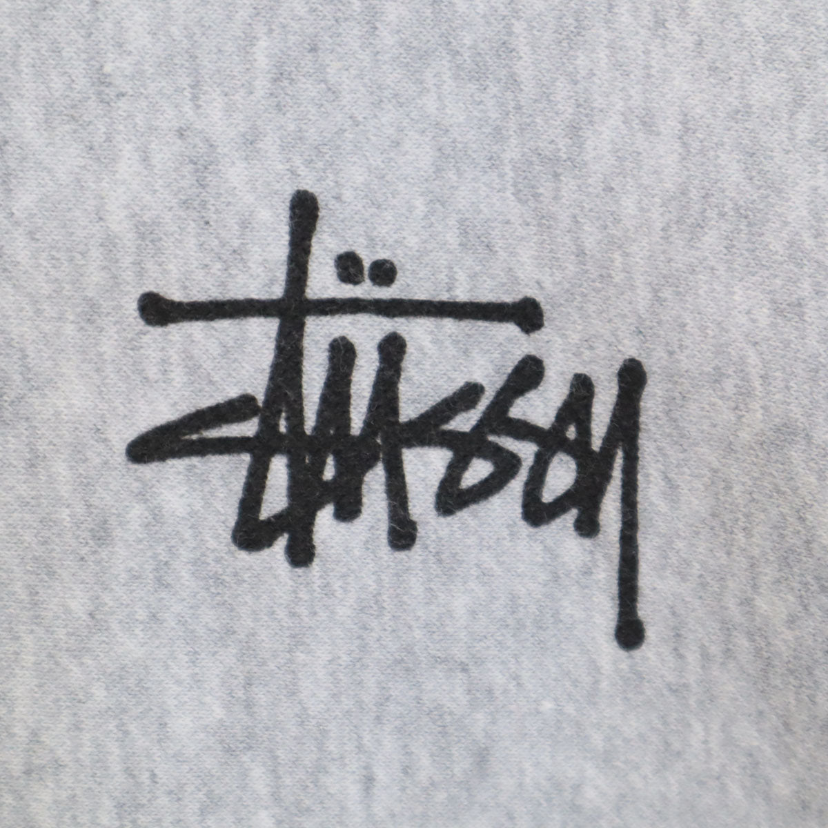 STUSSY ステューシー 長袖 スウェット ジップパーカー M グレー 裏起毛 メンズ