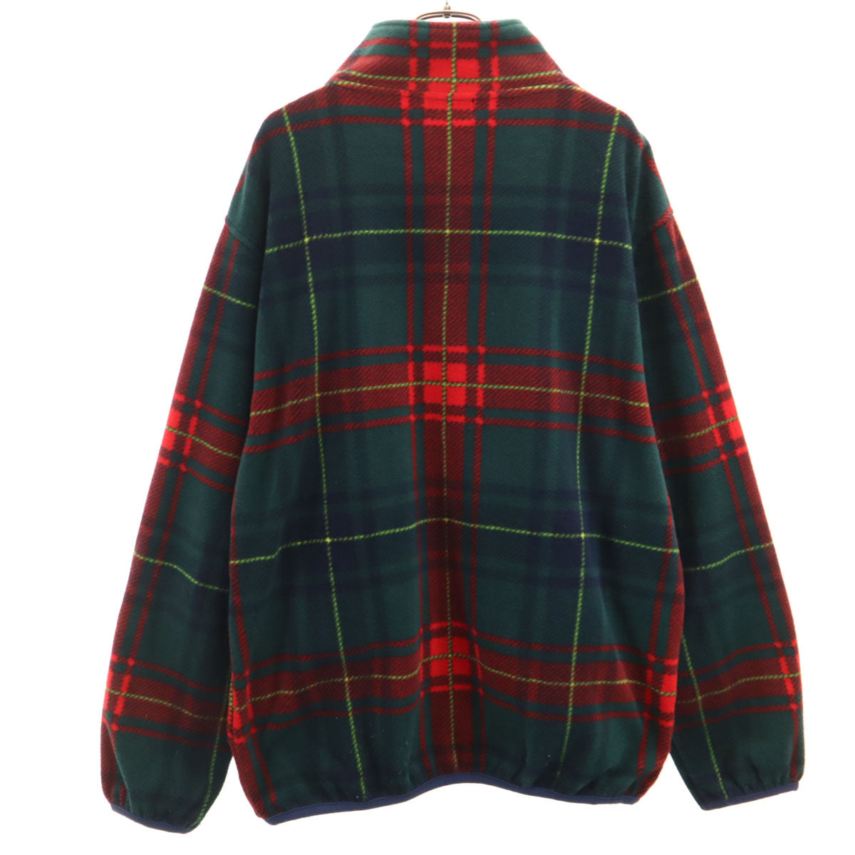 XLARGE エクストララージ チェック柄 フリースジャケット L 深緑 メンズ