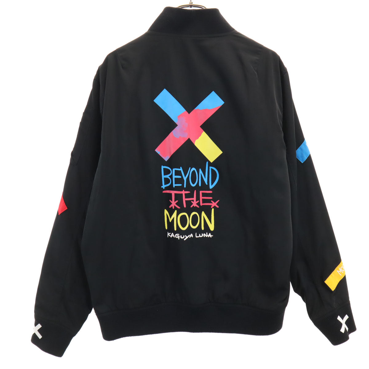 Beyond The Moon ビヨンドザムーン 輝夜 月 MA-1 フライトジャケット SLIM FIT ブラック 中綿 バーチャルYouTuber メンズ