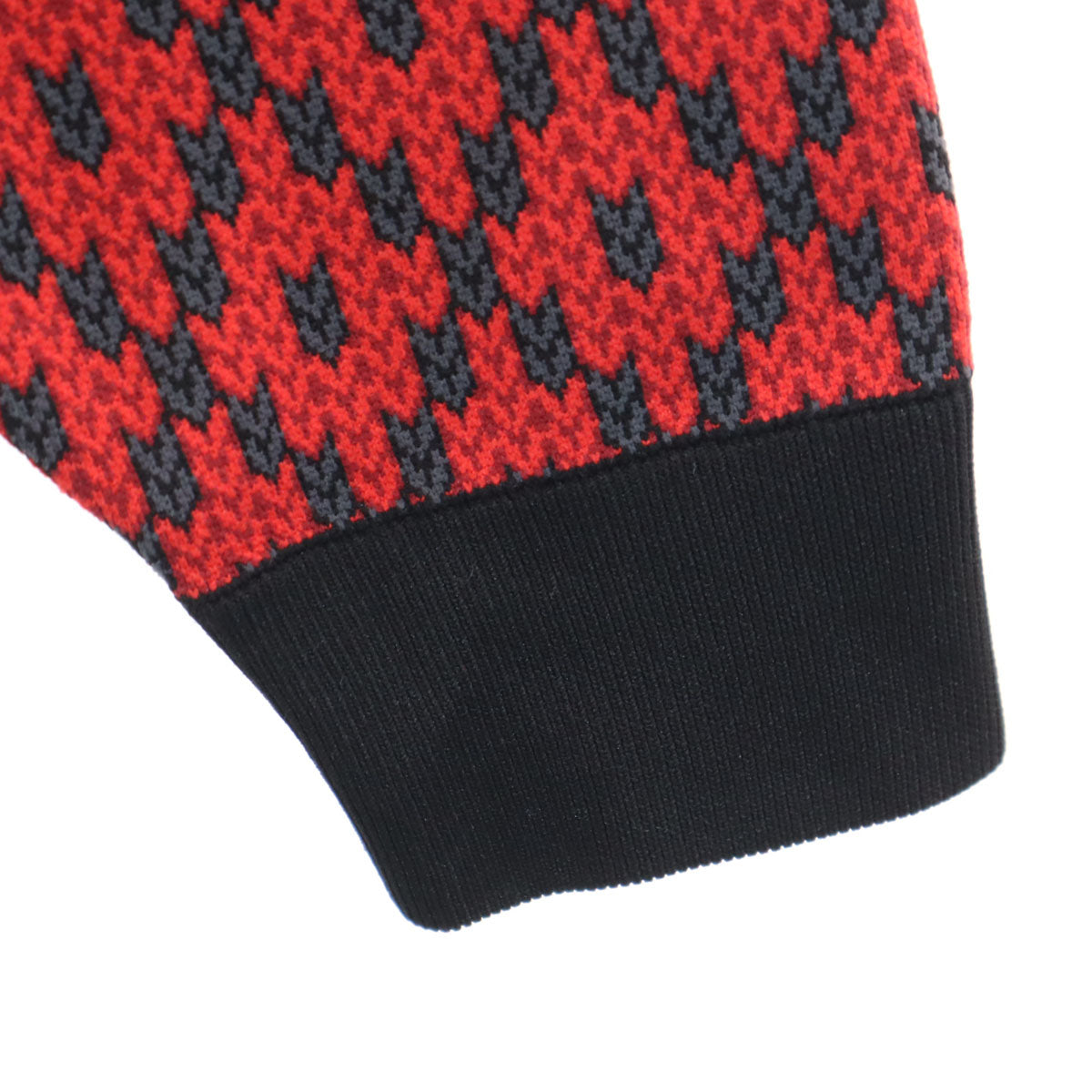美品 DOUBLE STANDARD CLOTHING ダブルスタンダードクルージング ノルディック柄 長袖 ニット F チャコールグレー セーター レディース