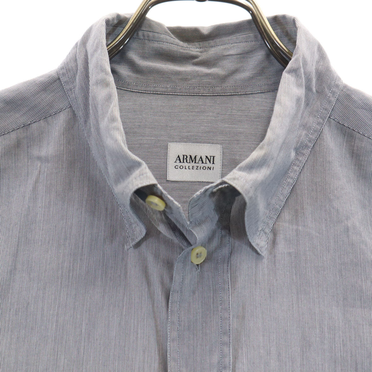 ARMANI COLLEZIONI アルマーニコレッツォーニ 長袖 シャツ 40/15 1/2 グレー メンズ