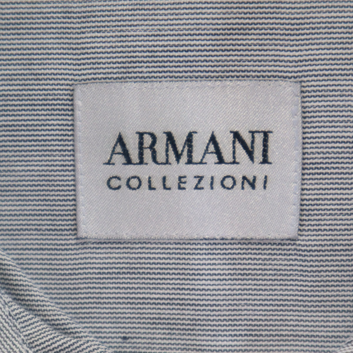 ARMANI COLLEZIONI アルマーニコレッツォーニ 長袖 シャツ 40/15 1/2 グレー メンズ