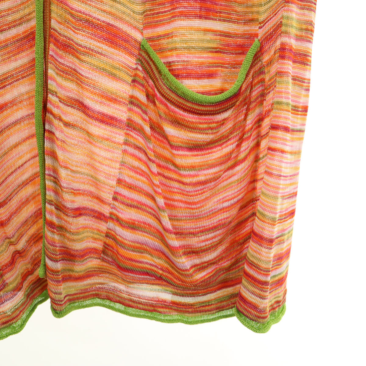 Missoni ミッソーニ イタリア製 ボーター柄 長袖 カーディガン 40 レディース