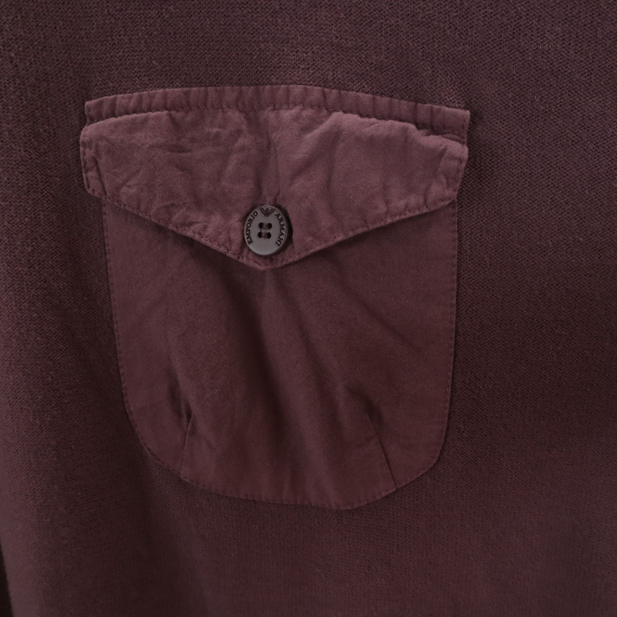 Emporio Armani エンポリオアルマーニ トルコ製 長袖 セーター M パープル メンズ