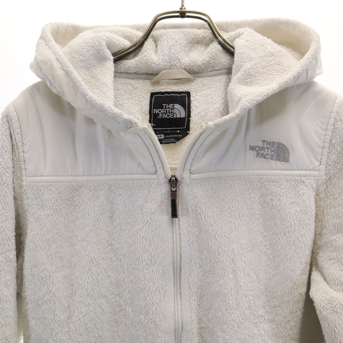 THE NORTH FACE ノースフェイス フリースジャケット S ホワイト TC3O アウトドア レディース