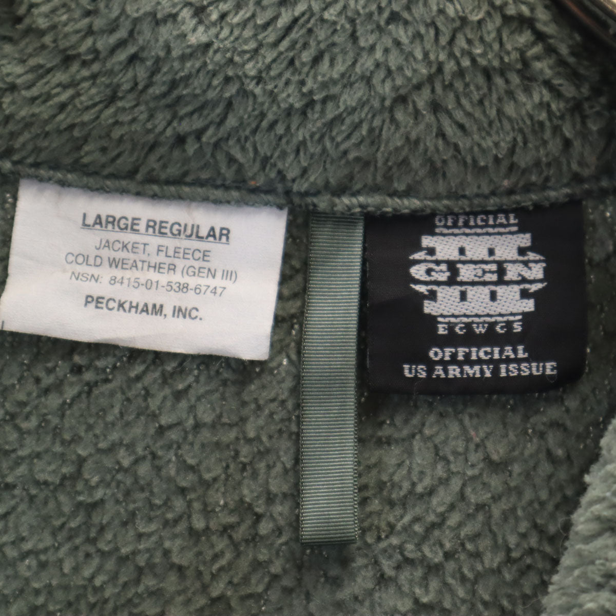 US ARMY アメリカ軍 ECWCS GEN3 フリースジャケット L セージグリーン メンズ