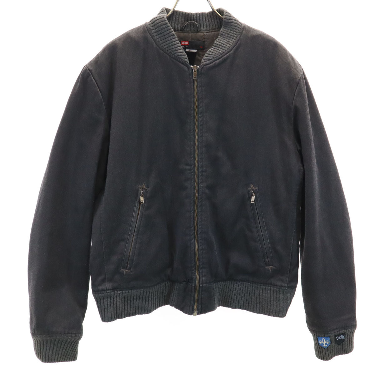 DIESEL ディーゼル 中綿ジャケット M チャコールグレー メンズ