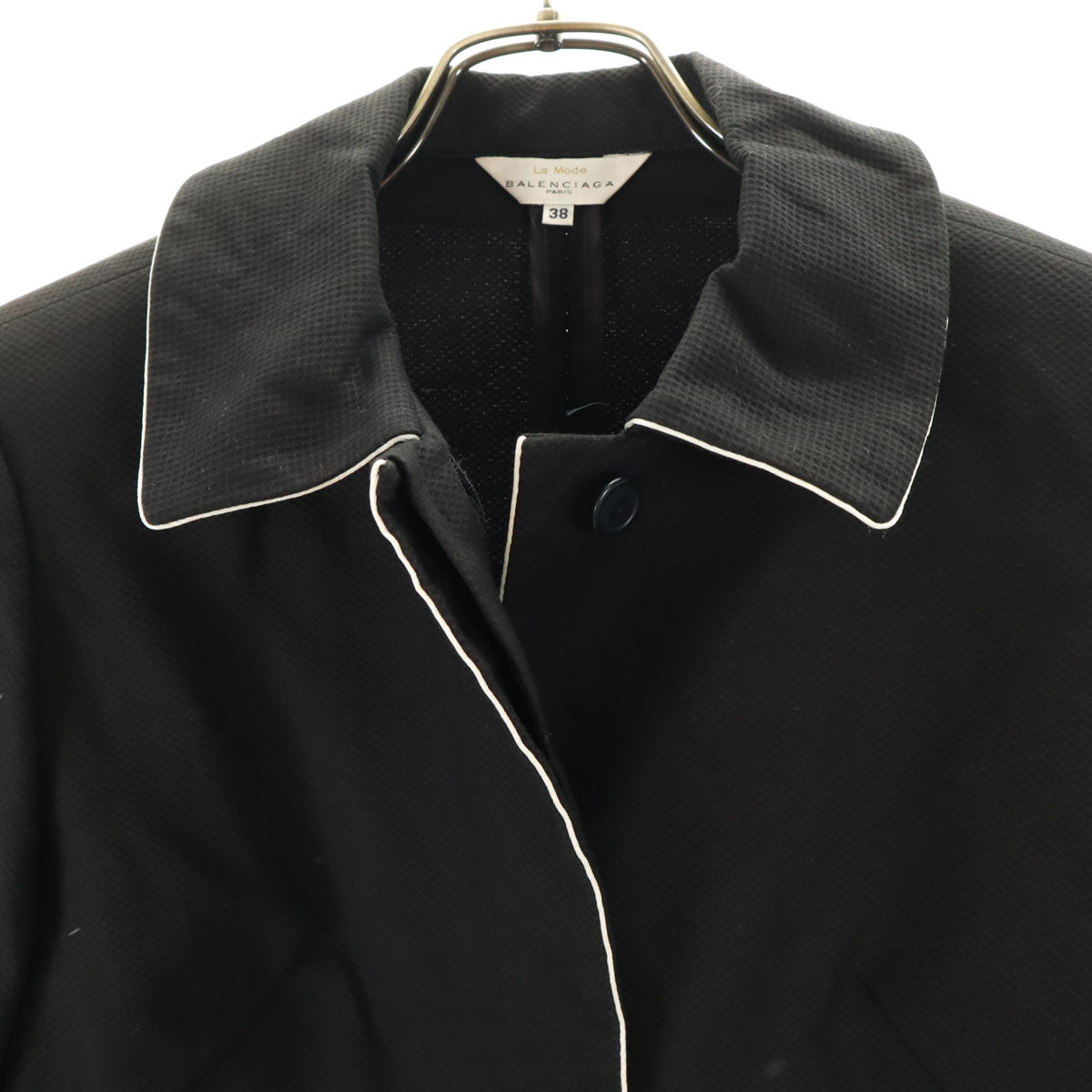 BALENCIAGA バレンシアガ 90s 日本製 オールド ジャケット 38 ブラック レディース