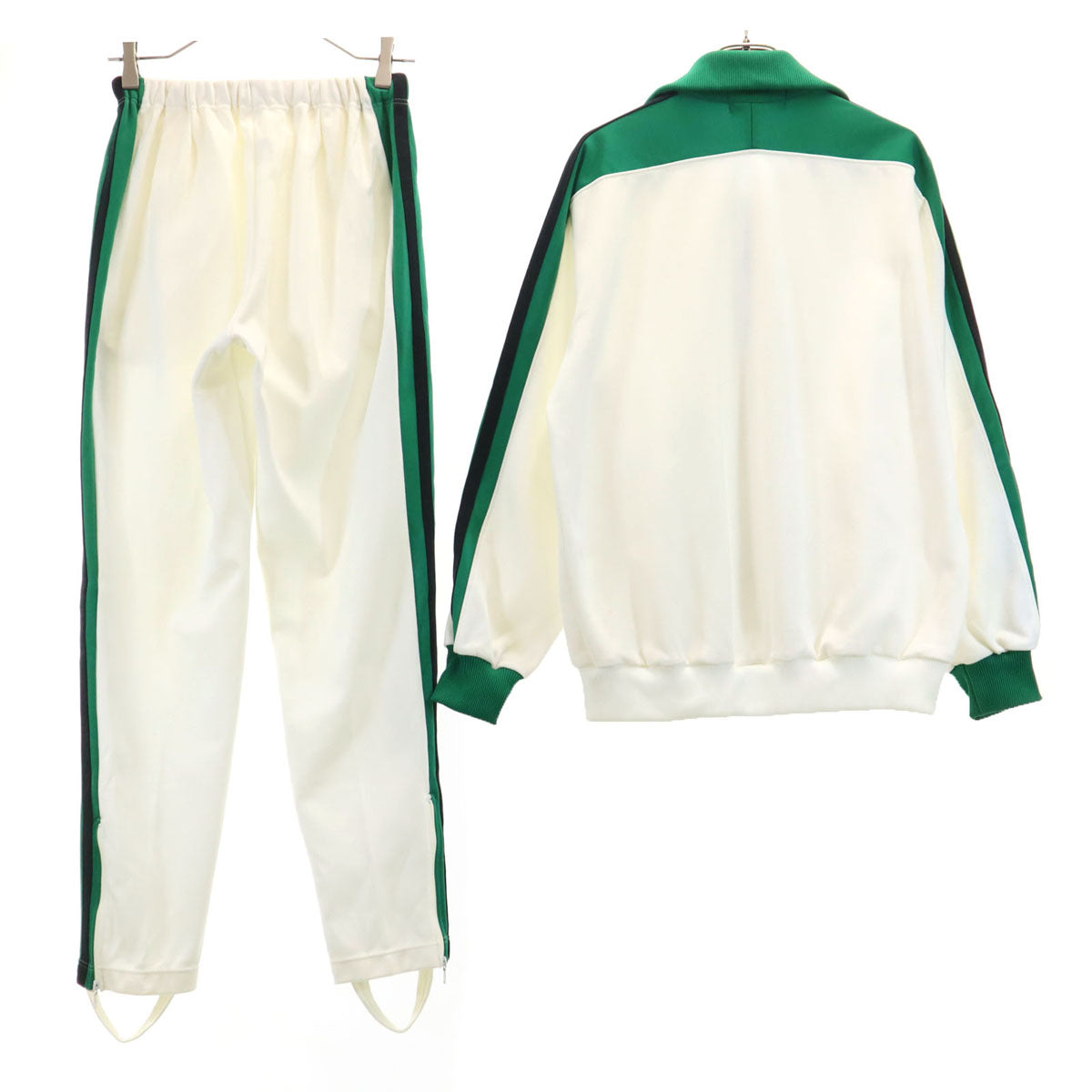 PUMA プーマ 90s オールド トレーニング トラックジャケット 上下 セットアップ O/不明 グリーン系 ジャージ ヒットユニオン メンズ