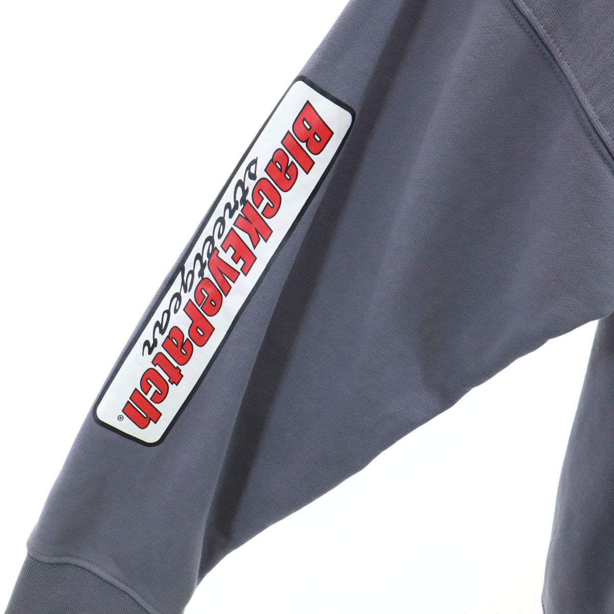 H&M エイチアンドエム BlackEyePatch ブラックアイパッチ コラボ 長袖 スウェットパーカー 上下 セットアップ L/M グレー プルオーバー メンズ