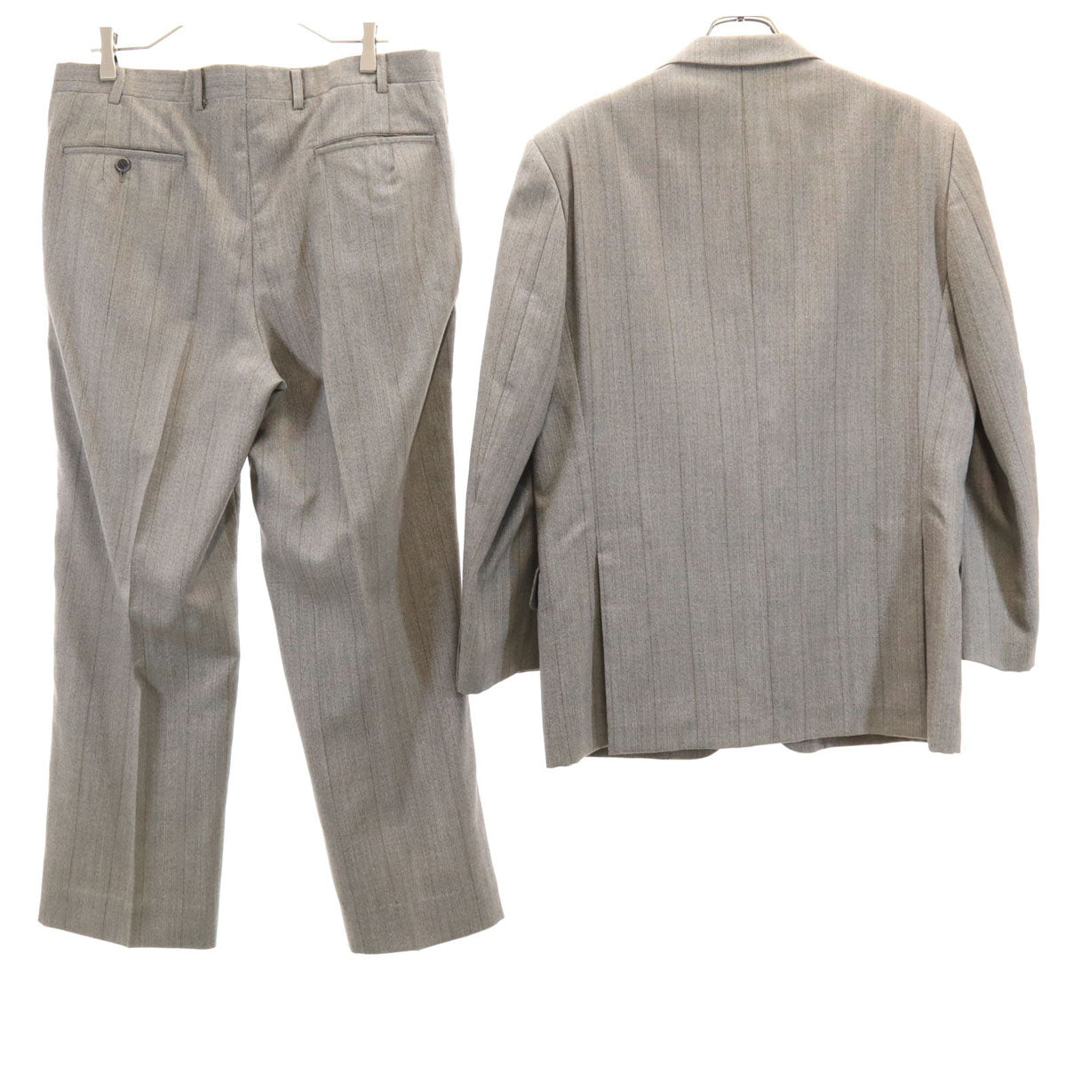 Pierre Cardin ピエールカルダン 80s 90s オールド スーツ 上下 セットアップ 96AB5 グレー メンズ