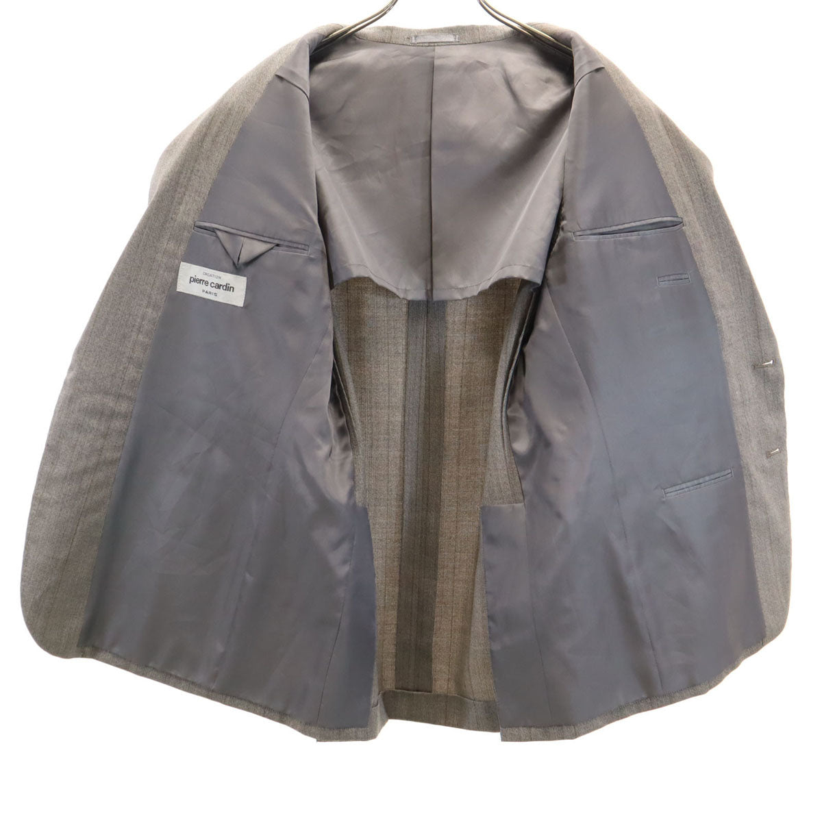 Pierre Cardin ピエールカルダン 80s 90s オールド スーツ 上下 セットアップ 96AB5 グレー メンズ