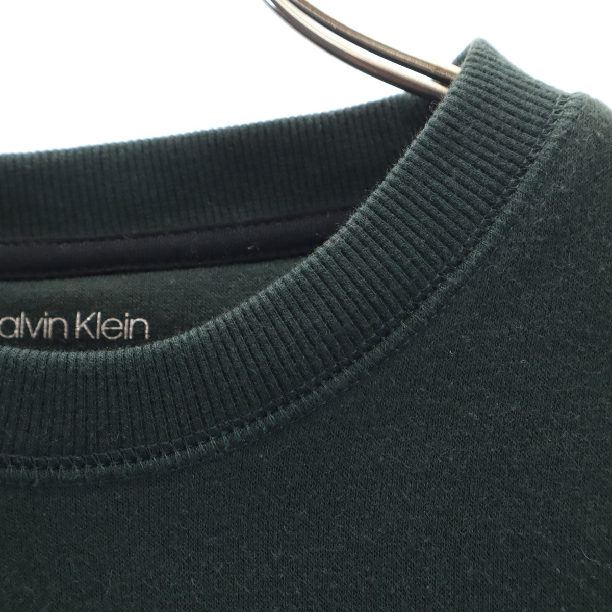 Calvin klein カルバンクライン 長袖 スウェット トレーナー S 深緑 メンズ