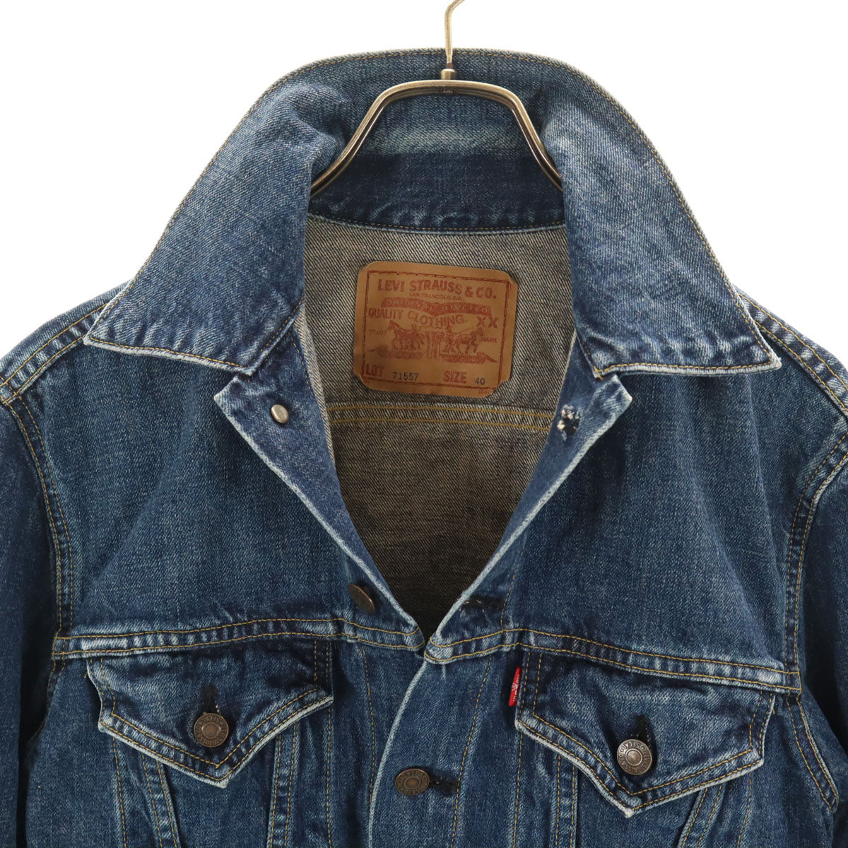 Levi's リーバイス 90s ビックE 復刻 557XX デニムジャケット 40 ブルー ジージャン メンズ