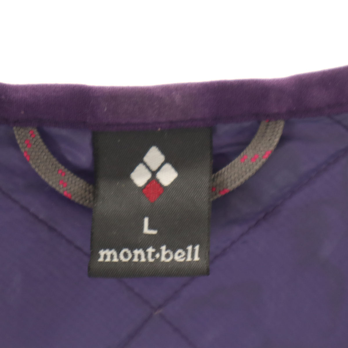 mont-bell モンベル 半袖 ダウンジャケット L パープル アウトドア レディース