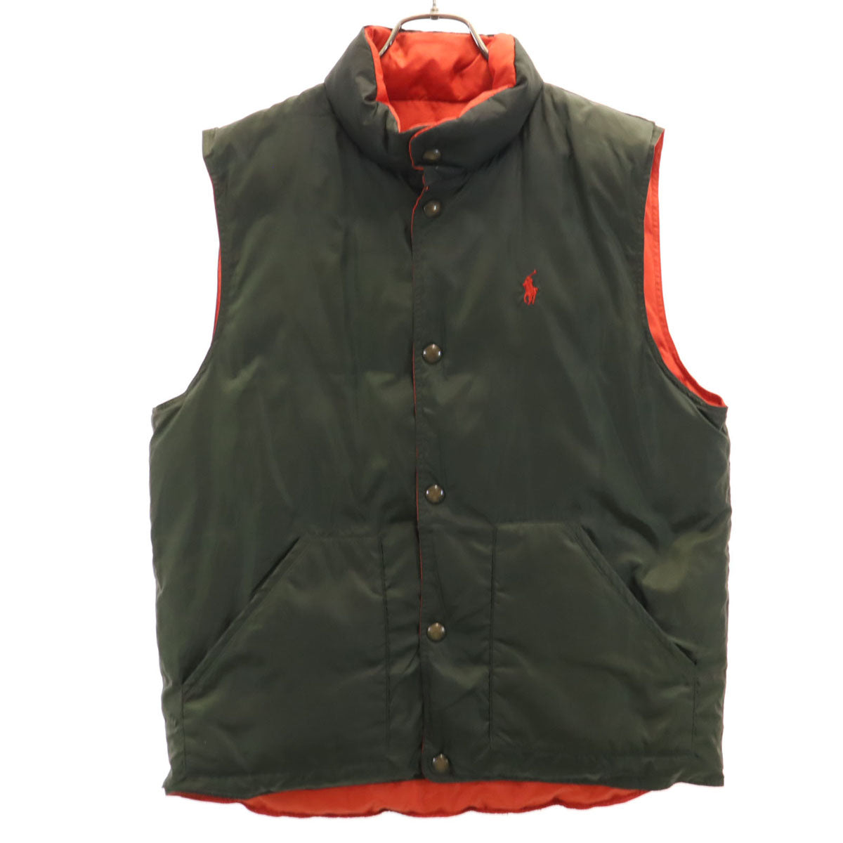 POLO RALPH LAUREN ポロラルフローレン リバーシブル ダウンベスト M カーキ メンズ