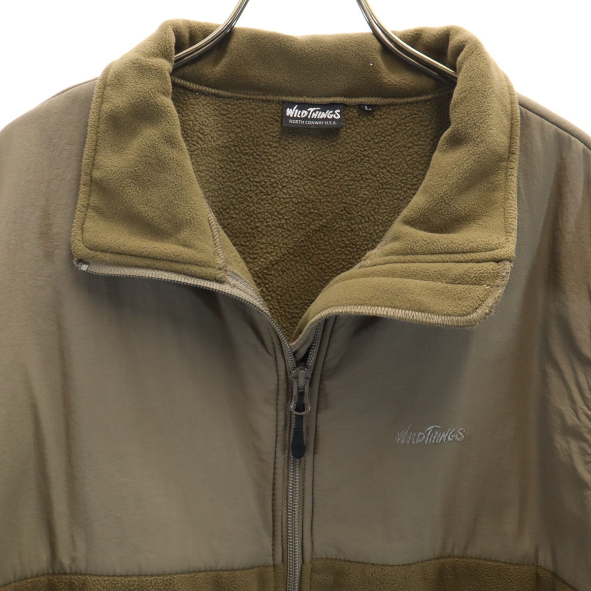 WILDTHINGS ワイルドシングス フリースジャケット L オリーブ系 メンズ