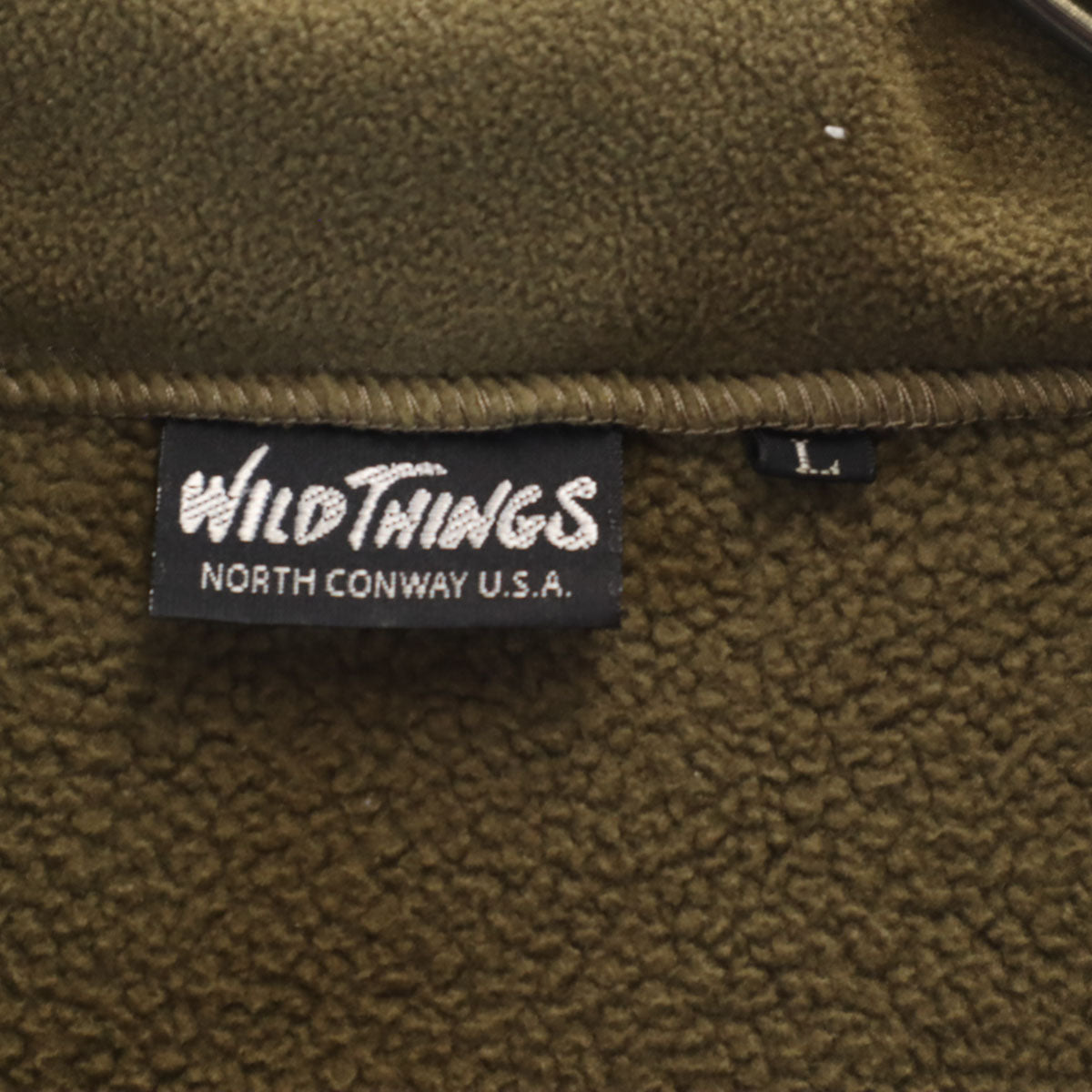 WILDTHINGS ワイルドシングス フリースジャケット L オリーブ系 メンズ
