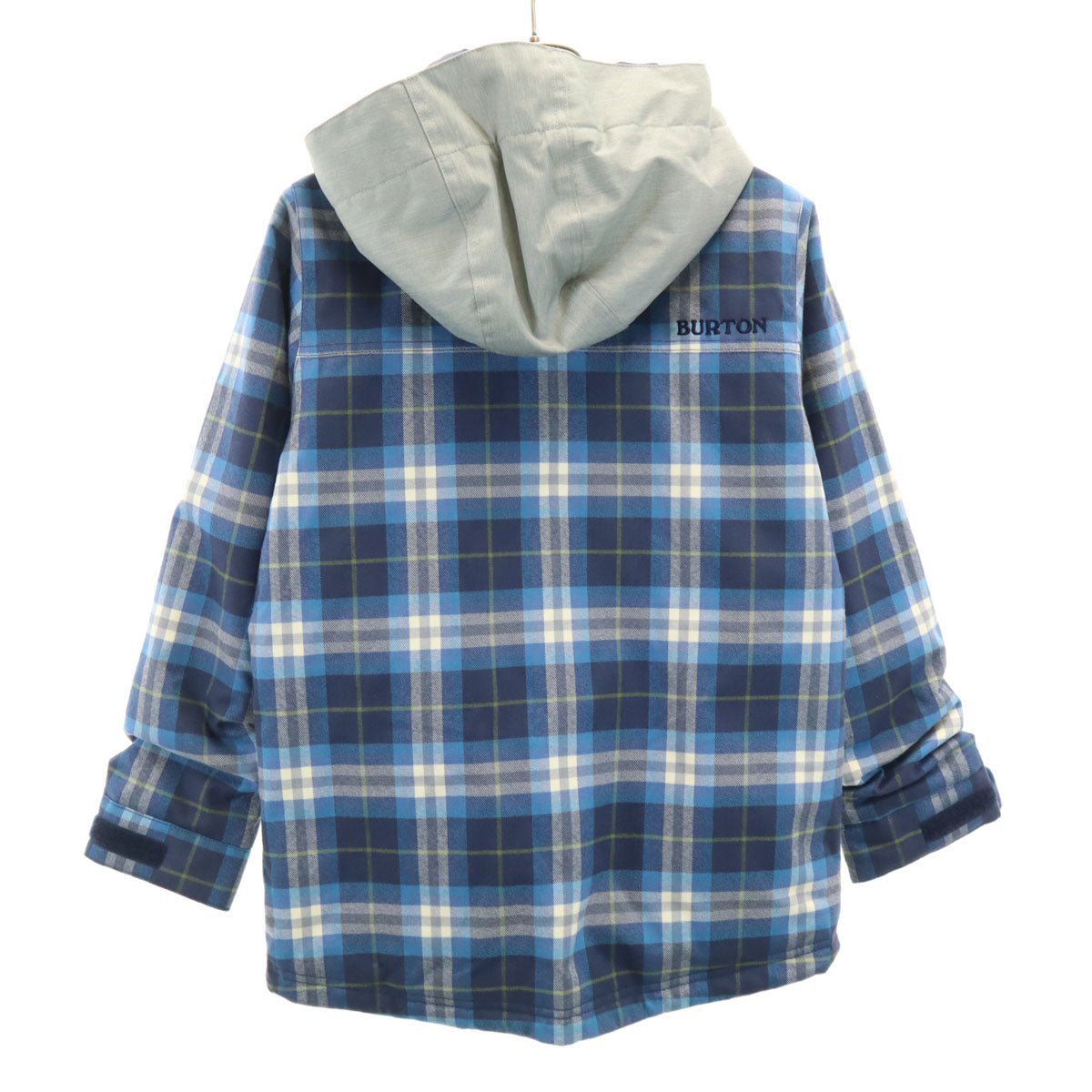 BURTON バートン チェック柄 スキー 中綿ジャケット S ブルー系 キッズ