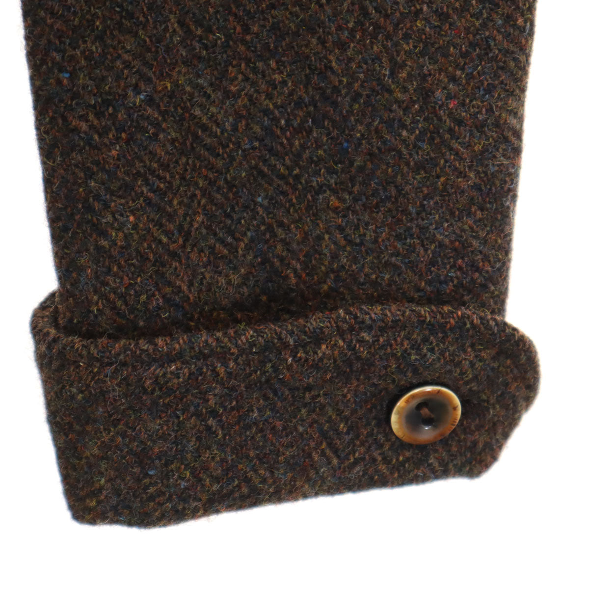 mean ミーン 日本製 ハリスツイード ピーコート 2 ブラウン Harris Tweed Pコート メンズ