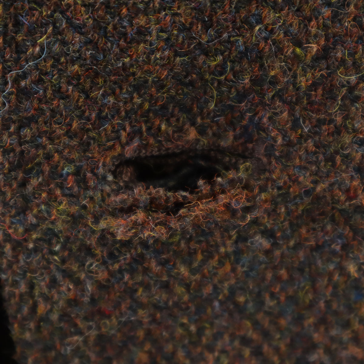 mean ミーン 日本製 ハリスツイード ピーコート 2 ブラウン Harris Tweed Pコート メンズ