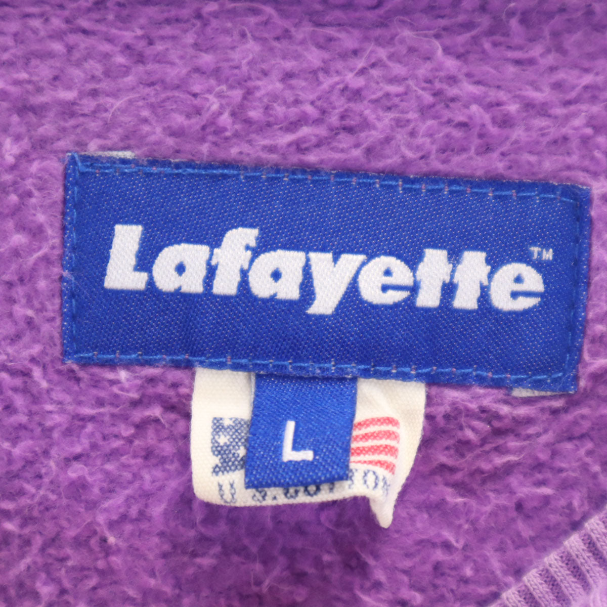 Lafayette ラファイエット 長袖 スウェット トレーナー L パープル メンズ