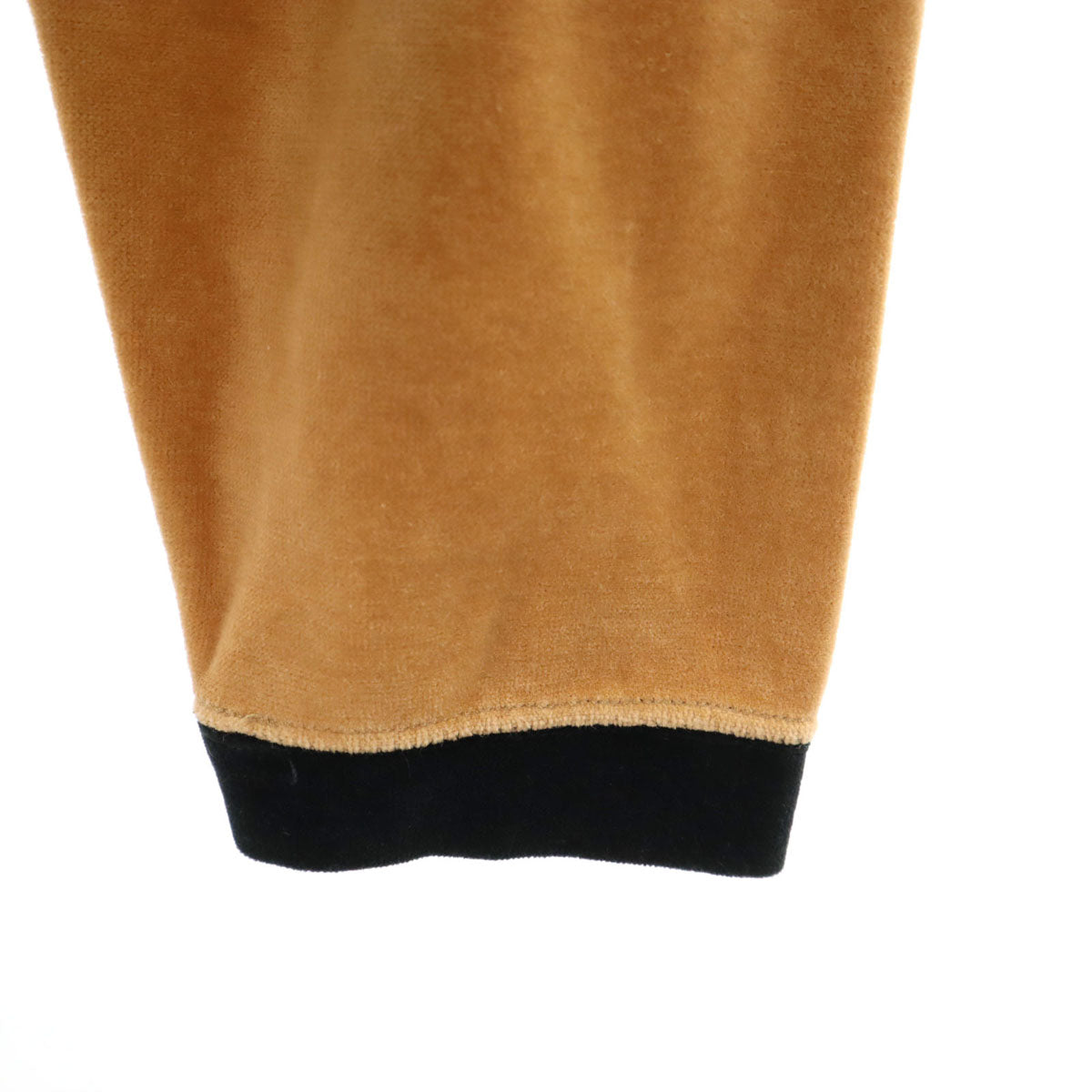 FENDI フェンディ 90s イタリア製 オールド バックプリント 長袖 ハーフジップ ベロア ポロシャツ 40 ブラウン メンズ