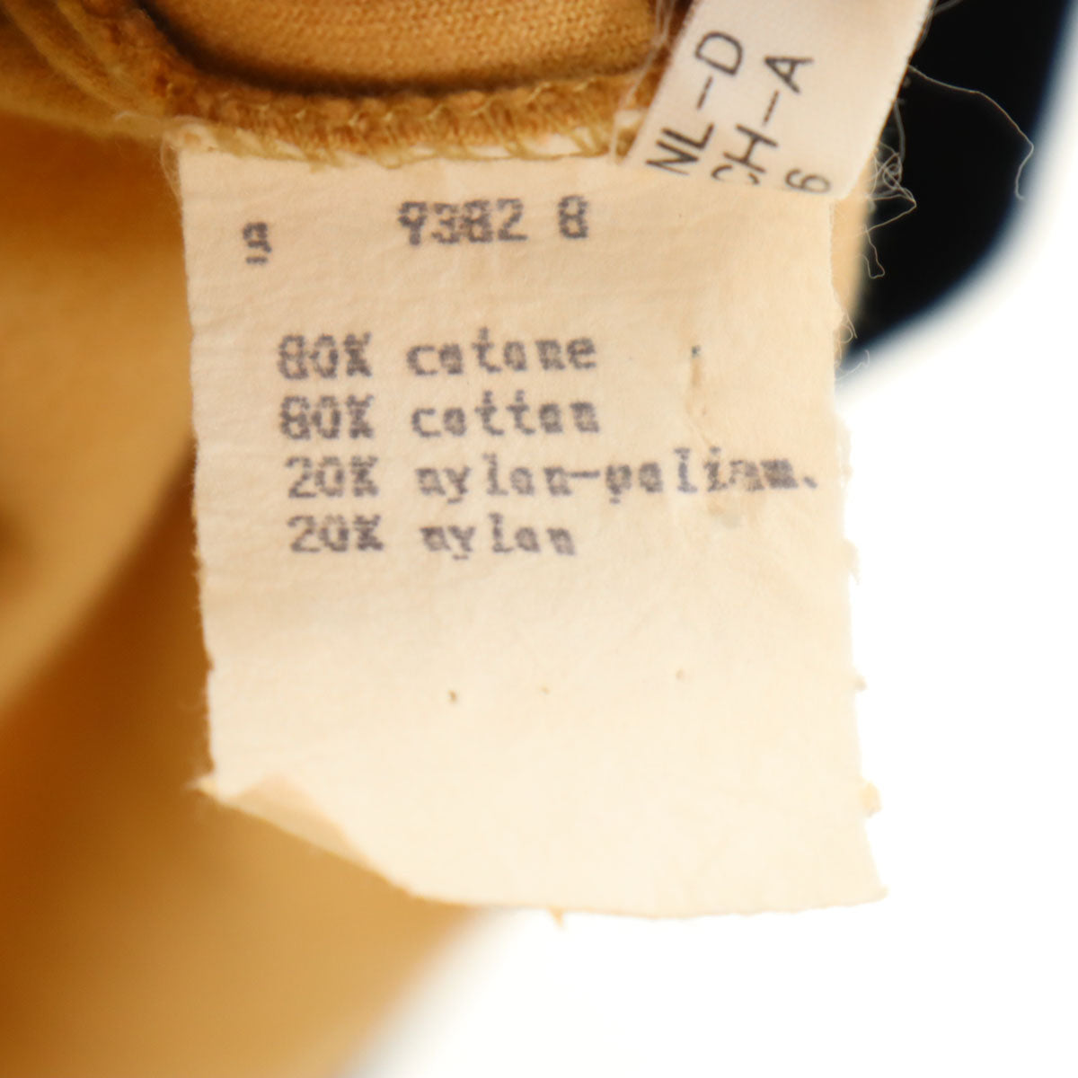 FENDI フェンディ 90s イタリア製 オールド バックプリント 長袖 ハーフジップ ベロア ポロシャツ 40 ブラウン メンズ