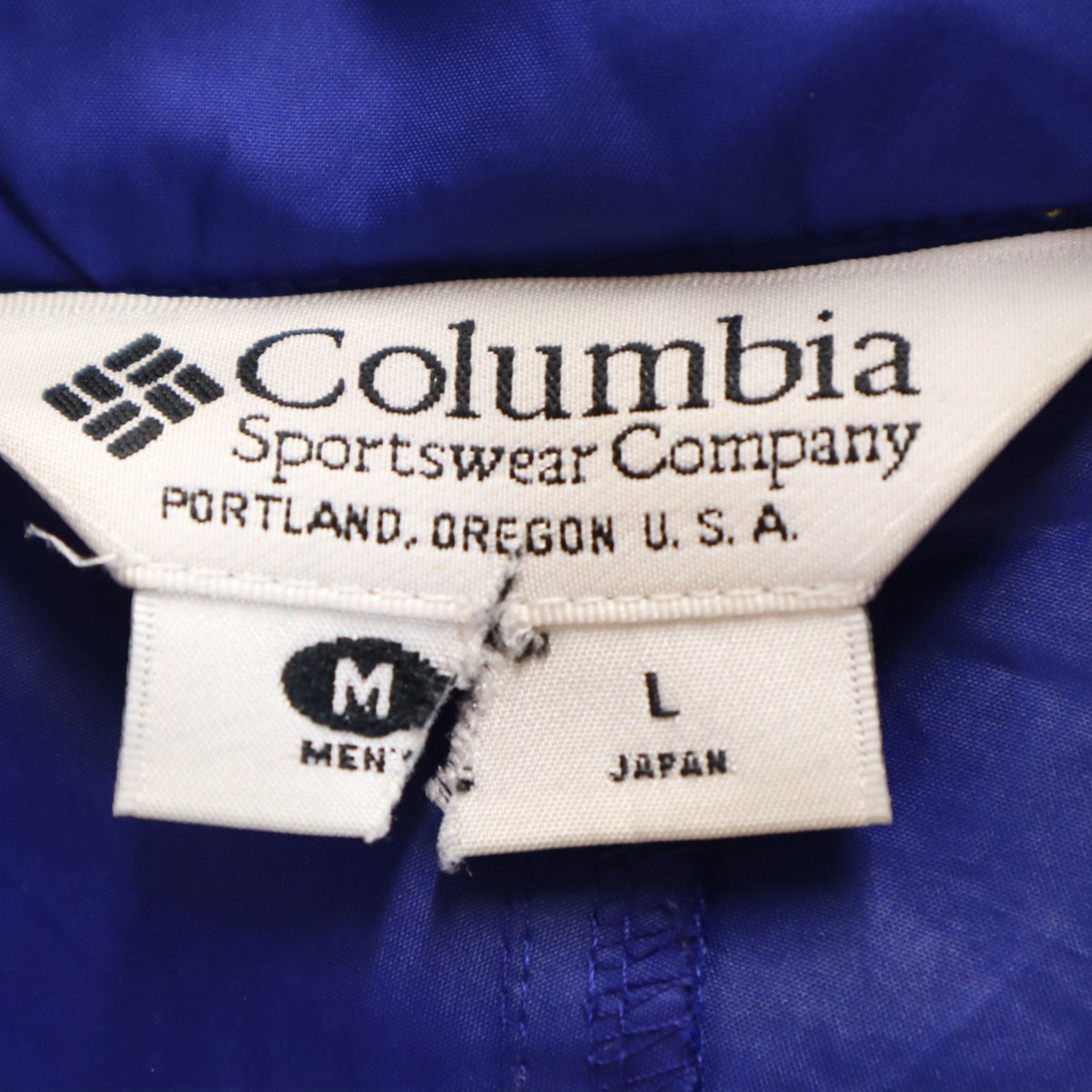 Columbia コロンビア 長袖 マウンテンパーカー L ブルー アウトドア メンズ