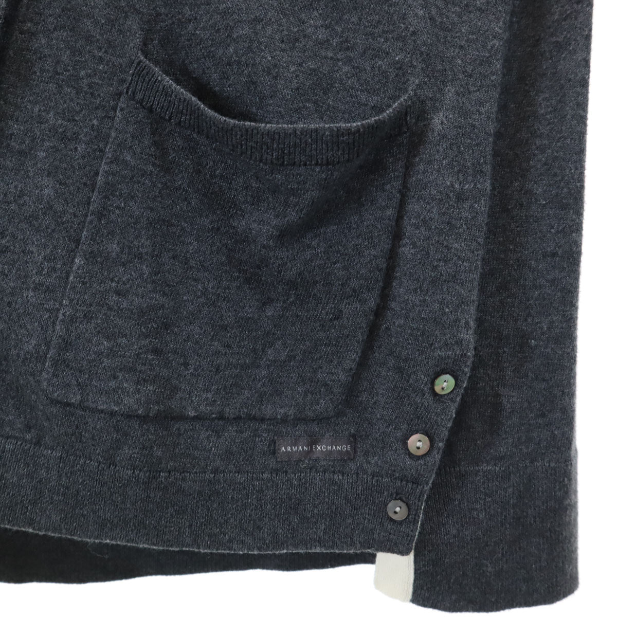 ARMANI EXCHANGE アルマーニエクスチェンジ 長袖 カーディガン S/P グレー ニット レディース