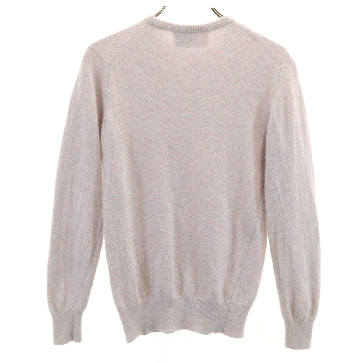 Cashmere by Pringle カシミヤバイプリングル 70s 80s スコットランド製 カシミヤ100％ ヴィンテージ 長袖 セーター 34/87 グレー ニット レディース