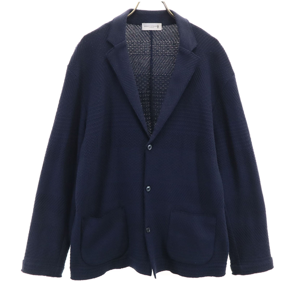 MACKINTOSH LONDON マッキントッシュロンドン ニット テーラードジャケット L ネイビー メンズ