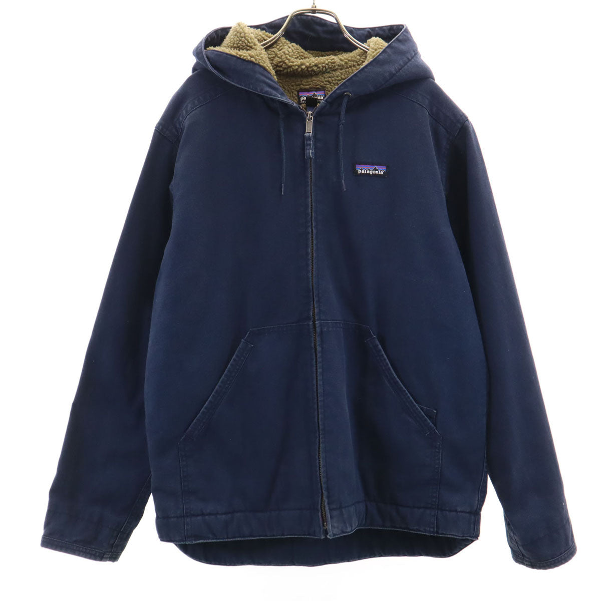 patagonia パタゴニア ラインドキャンバスフーディー ジャケット M ネイビー 27163FA16 アウトドア メンズ