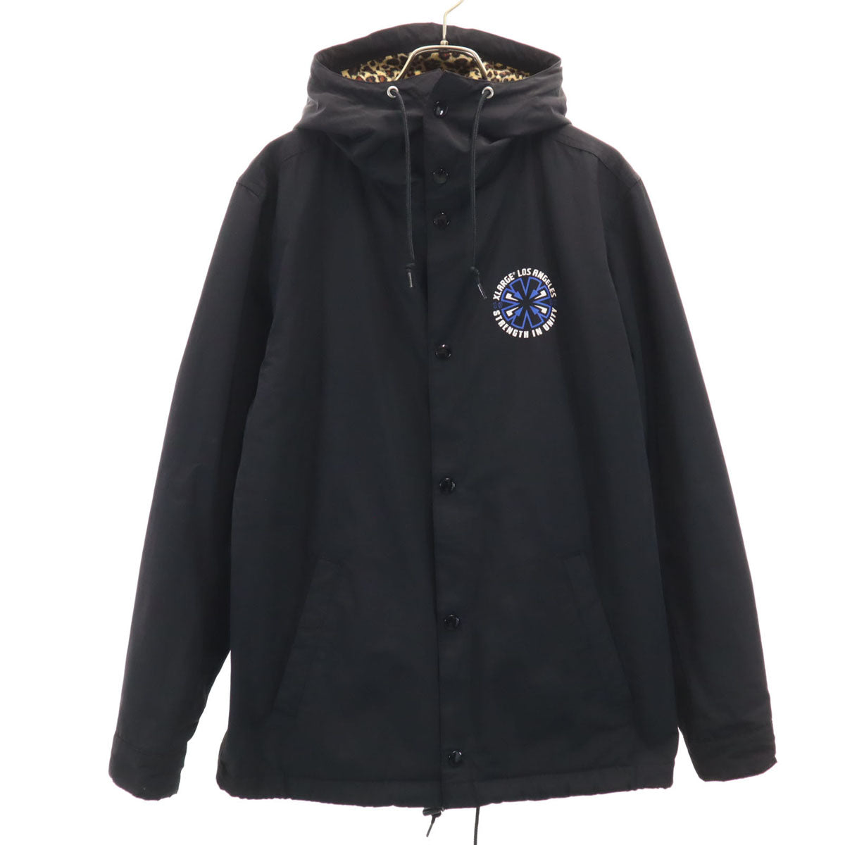 XLARGE エクストララージ フーディー コーチジャケット S ブラック メンズ