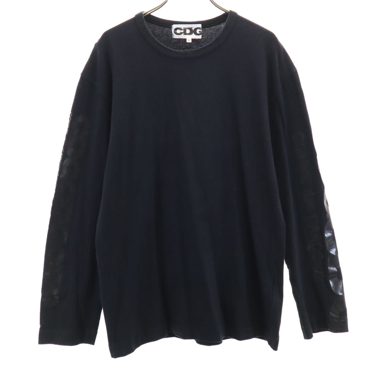 CDG シーディージー 2019年 日本製 バックロゴ 長袖 Tシャツ XL ブラック COMME des GAR_ONS コムデギャルソン ロンT メンズ