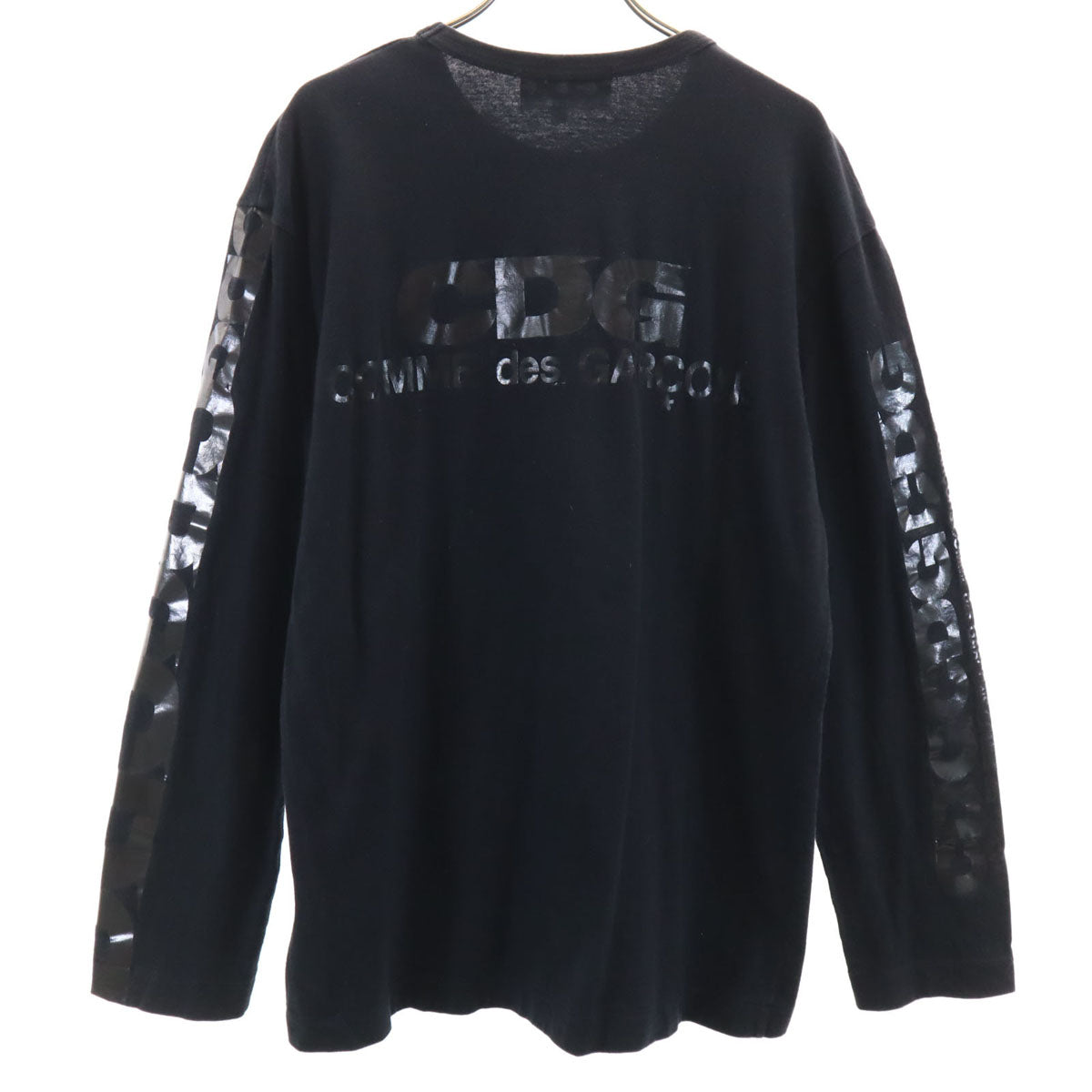 CDG シーディージー 2019年 日本製 バックロゴ 長袖 Tシャツ XL ブラック COMME des GAR_ONS コムデギャルソン ロンT メンズ
