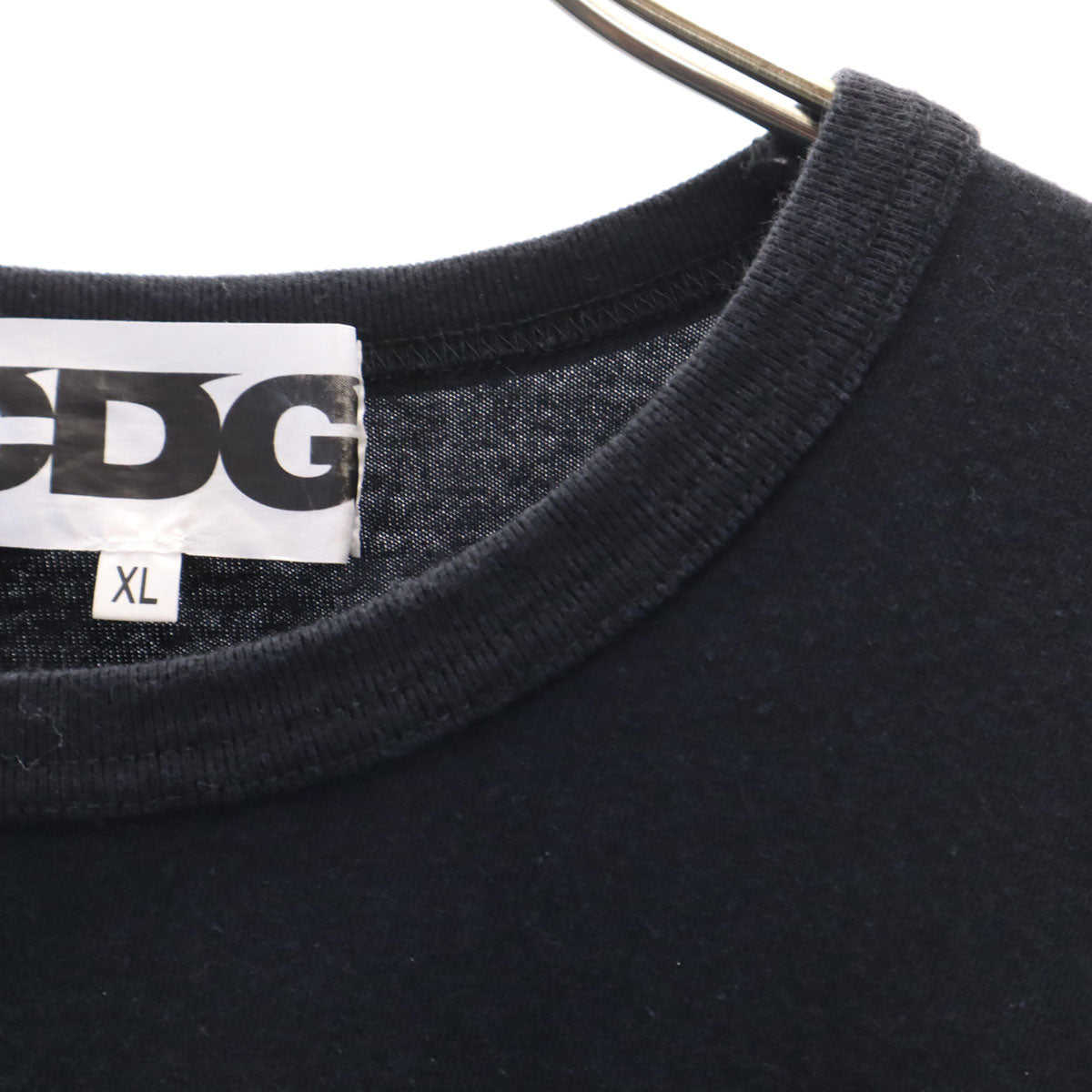 CDG シーディージー 2019年 日本製 バックロゴ 長袖 Tシャツ XL ブラック COMME des GAR_ONS コムデギャルソン ロンT メンズ