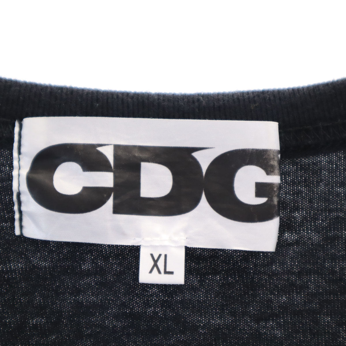 CDG シーディージー 2019年 日本製 バックロゴ 長袖 Tシャツ XL ブラック COMME des GAR_ONS コムデギャルソン ロンT メンズ