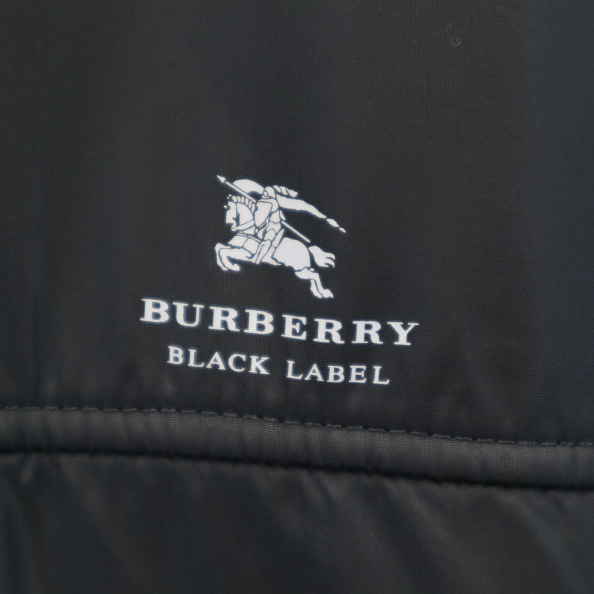 BURBERRY BLACK LABEL バーバリーブラックレーベル スウェット切替 シングルライダースジャケット 2 チャコールグレー 三陽商会 ブルゾン メンズ