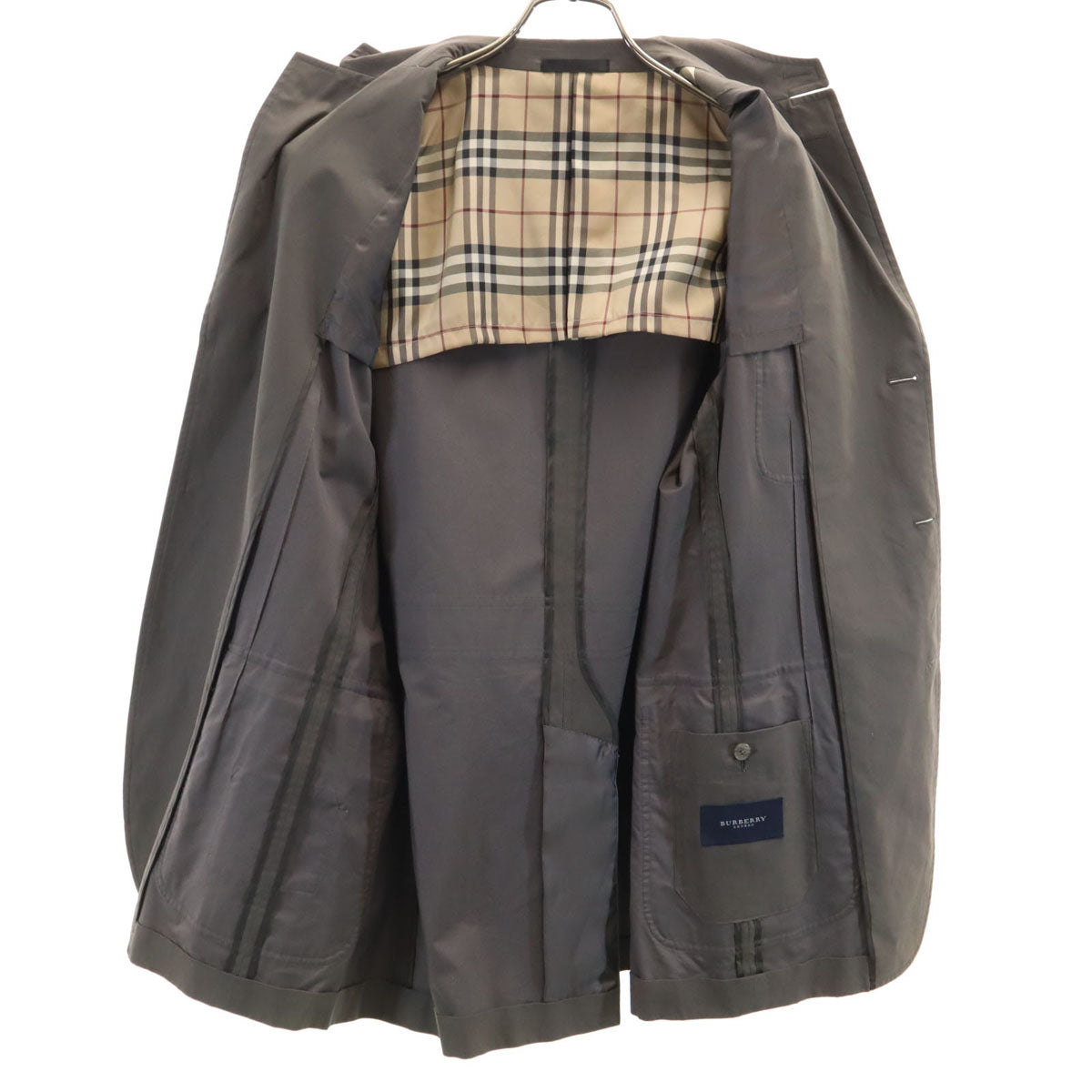 BURBERRY LONDON バーバリーロンドン 日本製 テーラードジャケット LL カーキブラウン系 三陽商会 メンズ