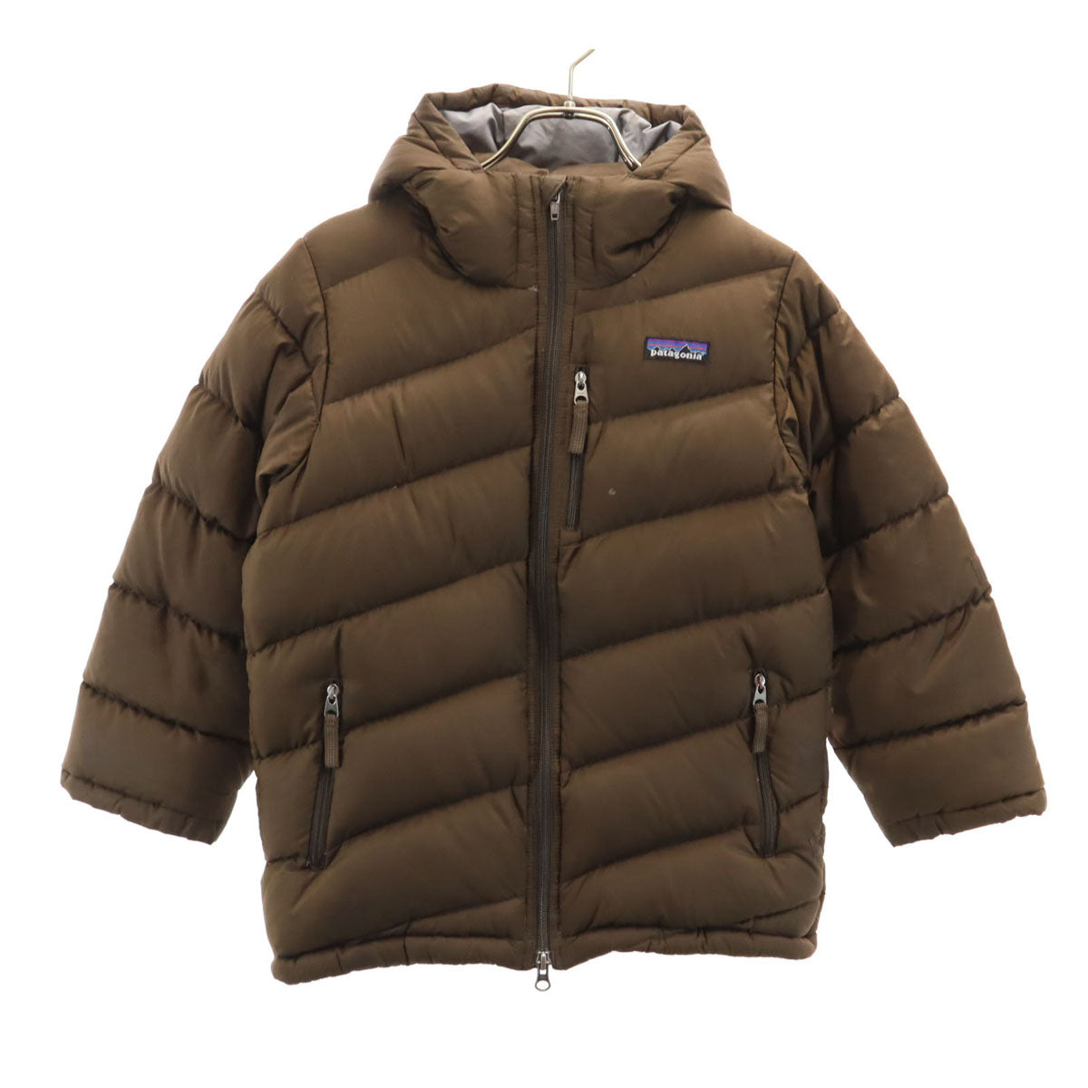 patagonia パタゴニア ダウンジャケット S 8 ブラウン 68575FA11 アウトドア キッズ