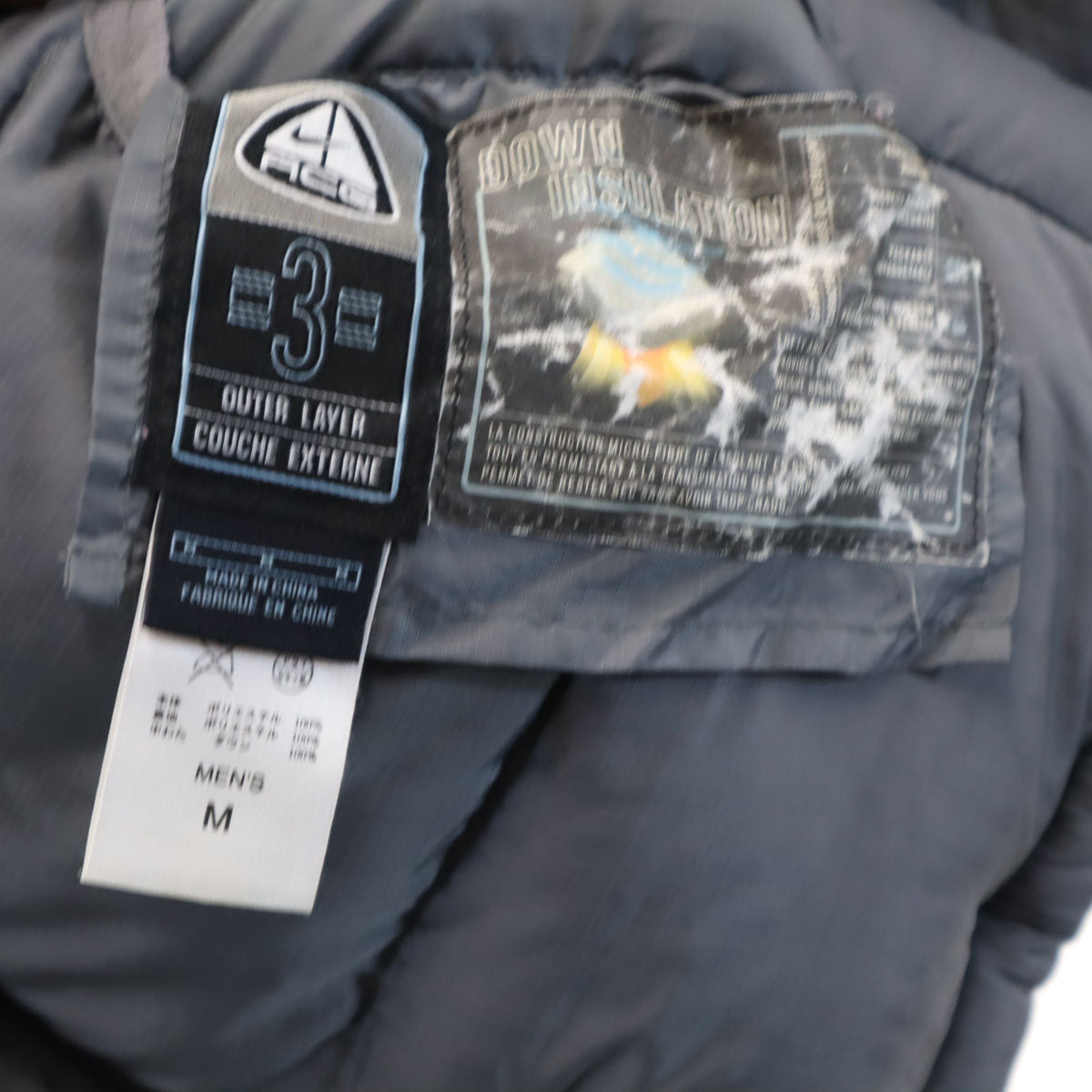 NIKE ACG ナイキエーシージー リバーシブル ダウンジャケット M グレー メンズ